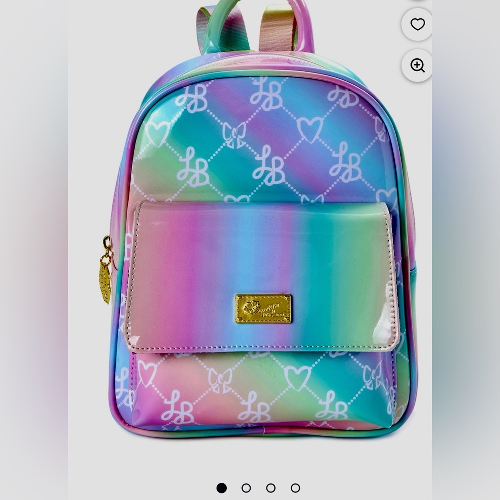 💙💚 Luv Betsey by Betsey Johnson Pastel Logo Mini Backpack NWT